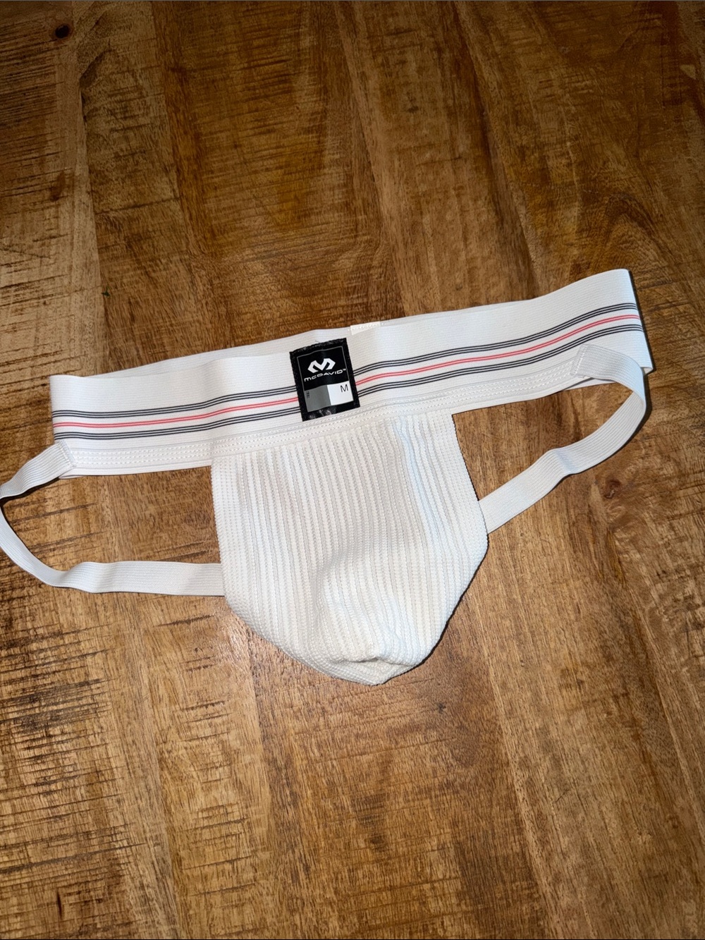 MVP Athletic White Ribbed Jockstrap Brief - White